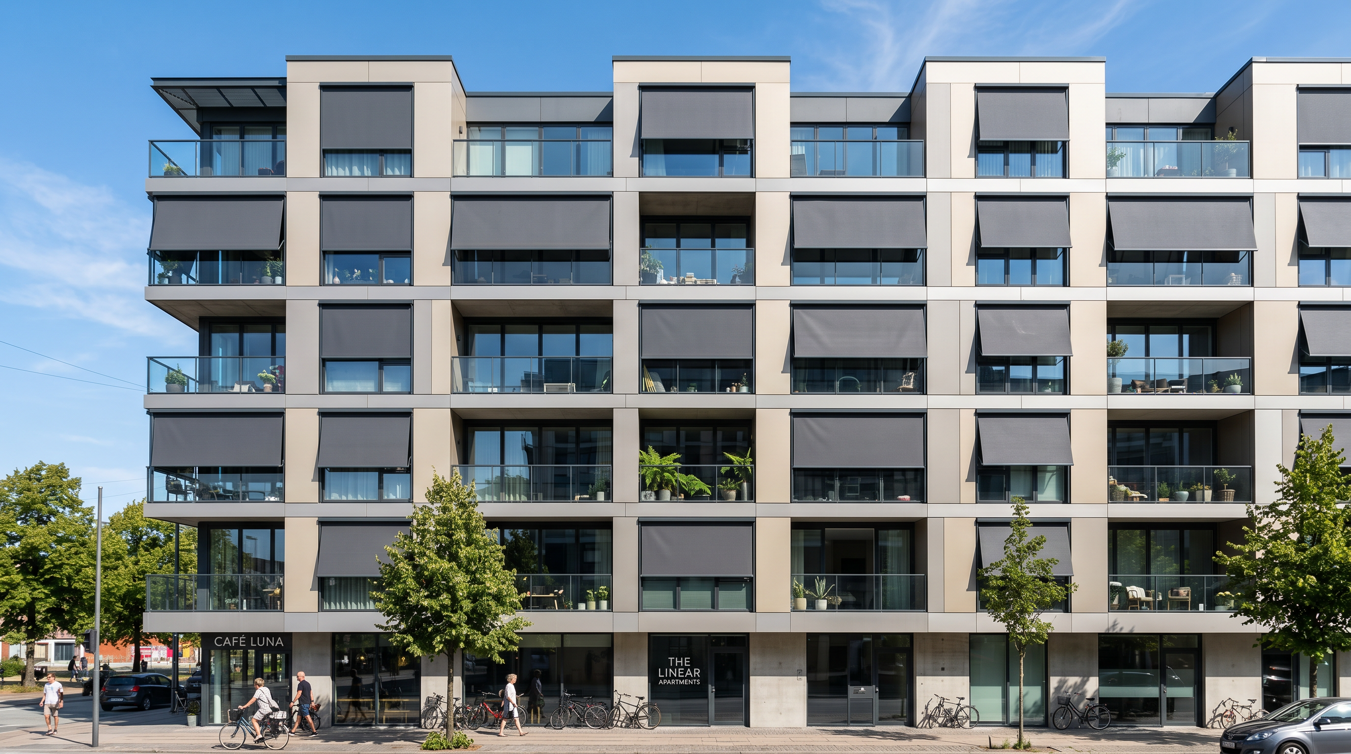 Property manager Syncura – sun shading in a condominium apartment